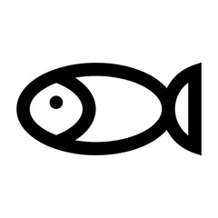 fish food meal beverage vegetarian line food icon