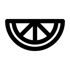 orange lemon fruit food healthy line food icon