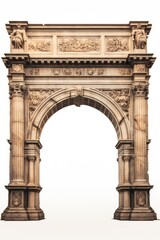 Argentina Arch style arch architecture white background.