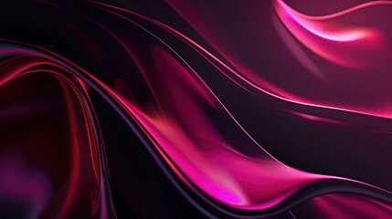 Abstract burgundy glowing dark background with purple wavy line as wallpaper illustration