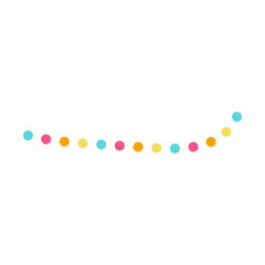 Colorful Dotted Line