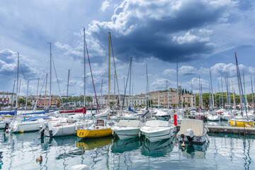 Desenzano del Garda - marina with yachts