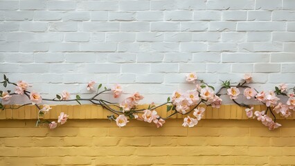 Blossoms on Brick
