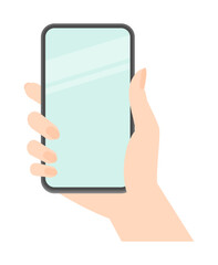 スマートフォンを持っている女性の手 - スマホのイメージ･モックアップ素材