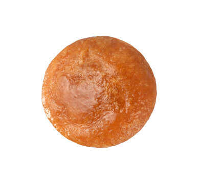 Badushah is isolated on a white background, also called as Mithai Balushahi, Balsaahi, Khurmi, sugar syrup Glazed Doughnuts, Indian sweet.
