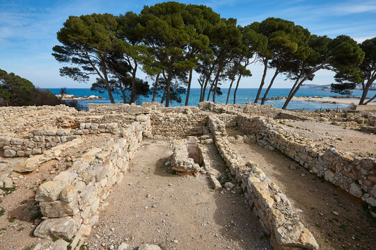 Empuries greek and roman ruins in Costa Brava; Girona. Spain