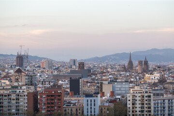 Barcelona skyline, Spain