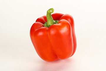 Ripe red Bulgarian bell pepper