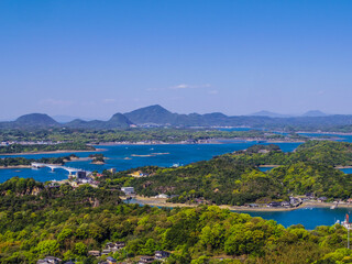 【熊本県】天草の千巌山展望台からの風景