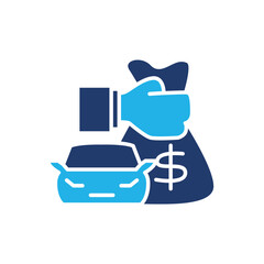credit vehicle colored icon vector design good for website and mobile app