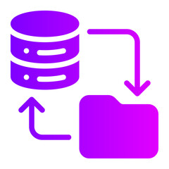 data backup gradient icon