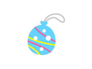 屋台の水ヨーヨーのアイコンのイラスト