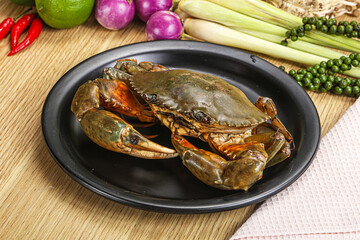 Delicous fresh raw uncooked crab