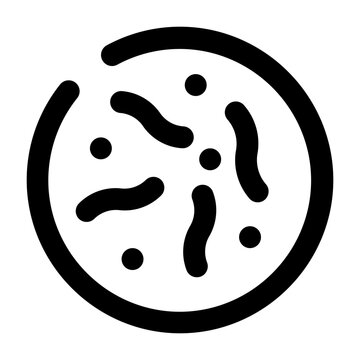 bacteria bactery virus line medical and hospital icon