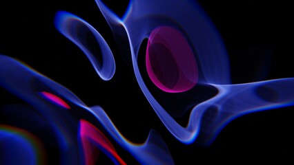 Flowing Illumination: Abstract Light Waves