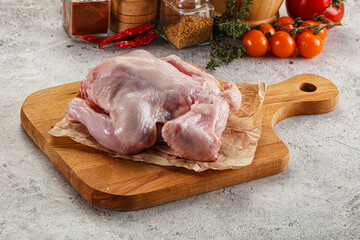 Raw small chicken Gherkin for cooking