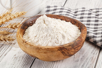 Wheat flour heap for bake