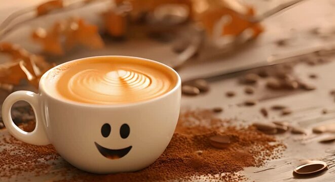 Happy ghost in vintage cup of coffee creates anthropomorphic kitchen foam. Concept Ghost Photography, Anthropomorphic Foam, Vintage Coffee Cup, Playful Kitchen, Happy Spirits