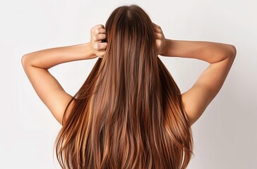 Naklejka premium Dry hair that needs hydration. Natural curls before salon treatment,close up.