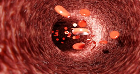 Fat clogs the arteries in the body. LDL. low-density lipoproteins.3d rendering. Chronic non-communicable diseases. Causes of heart disease. Sickness. Dangerous to health.