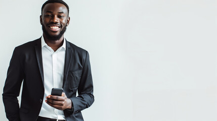 African corporate man speaking confidently during a meeting