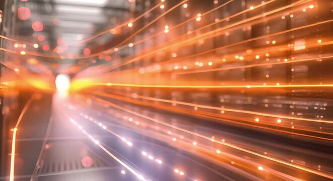 Background of digital hosting in a data server center. Concept Data Management, Server Hosting, Network Infrastructure, Cloud Computing, Digital Security