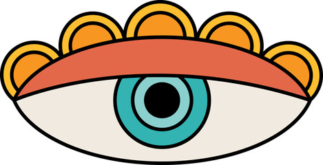 Retro Eye Illustration