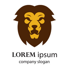 Elegant and dignified lion head logo design