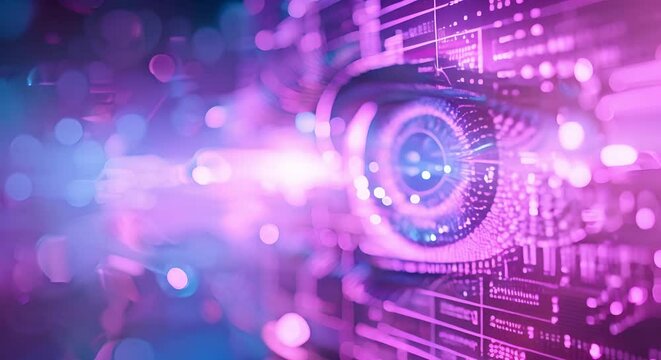 Cybersecurity threats and digital surveillance using 3D VFX for intelligence gathering. Concept Cybersecurity Threats, Digital Surveillance, 3D VFX, Intelligence Gathering