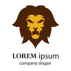 Elegant and dignified lion head logo design