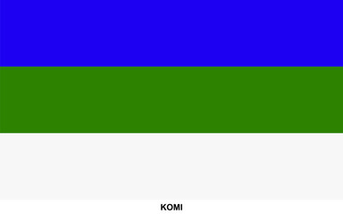 Flag of KOMI, KOMI national flag