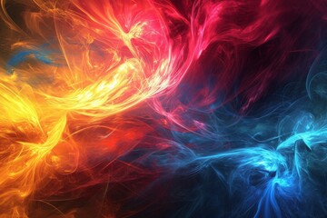 Abstract background design images wallpaper, Modern impressionism technique. Wall poster print wallpaper, AI generated