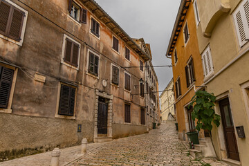 Obraz premium The city of lovers, the narrow colorful streets of Rovinj
