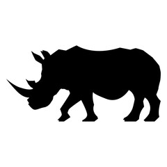 Rino Silhouette Vector. vector silhouette Concept
