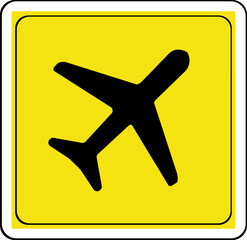 airplane sign