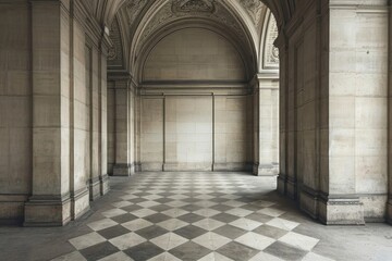 Obraz premium Paris architecture building flooring.