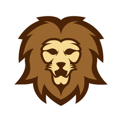 Obraz premium Elegant and dignified lion head logo design