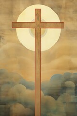 Holy cross architecture painting symbol.