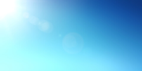A bright fresh sunny spring, summer blue sky background