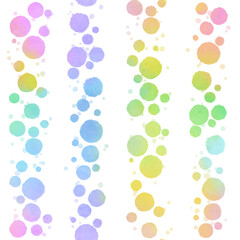 カラフルな水玉のパターン素材
