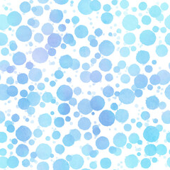 青色の水玉のパターン素材