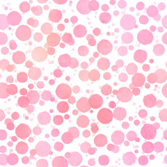 ピンクの水玉のパターン素材