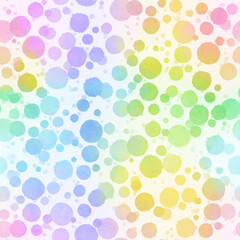 カラフルな水玉のパターン素材