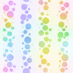カラフルな水玉のパターン素材