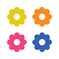 Basic Open Flower Multiple Colours