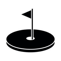 Glyph Style Golf Hole Round