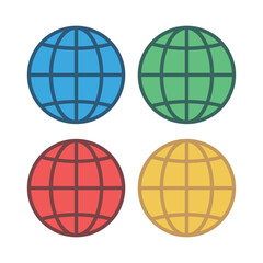 Globe Grids Multiple Colours Set