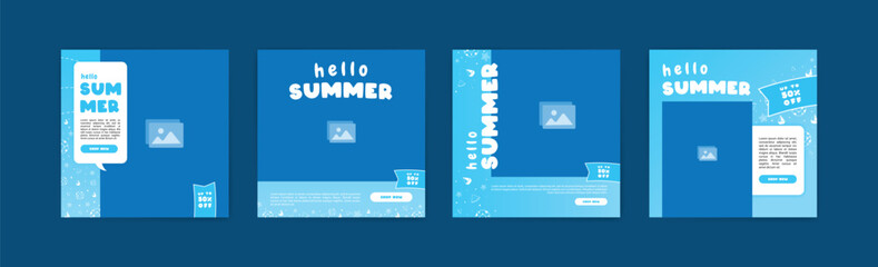 Summer sale design collection. Summer design for invitation, shopping, design, sales, web, offer.