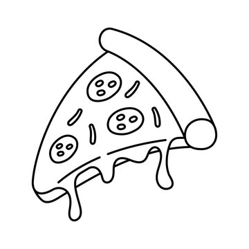 recommend clip art: Pizza Slice Outline Style
