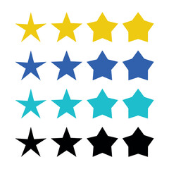 Stars Multiple Colours Set